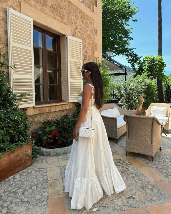Vestido Midi Branco Sophia