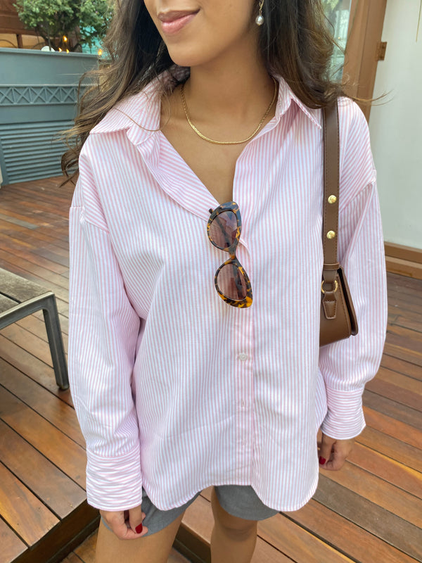 Camisa Oversized Rose
