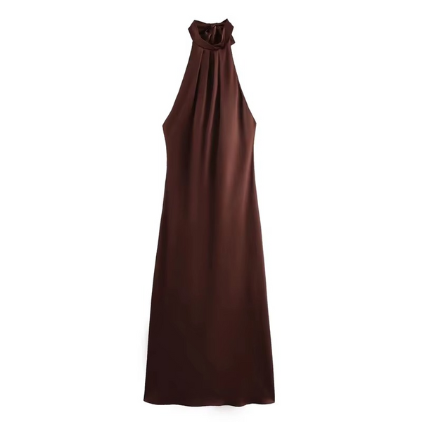 Vestido Acetinado Longo Siena