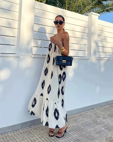 Vestido Nalu Midi Um Ombro Só