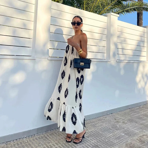 Vestido Nalu Midi Um Ombro Só
