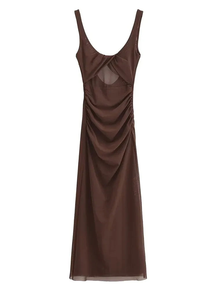Vestido Longo Eloá com Tule