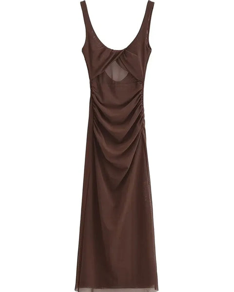 Vestido Longo Eloá com Tule