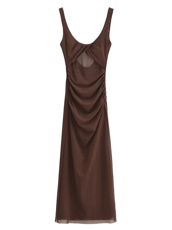 Vestido Longo Eloá com Tule