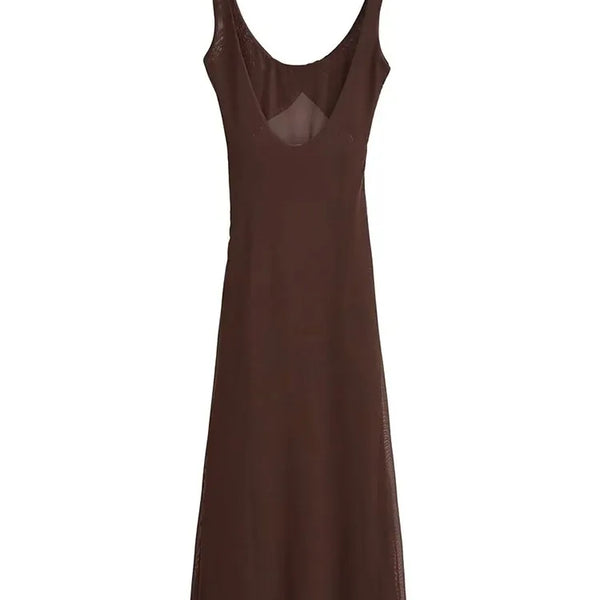 Vestido Longo Eloá com Tule