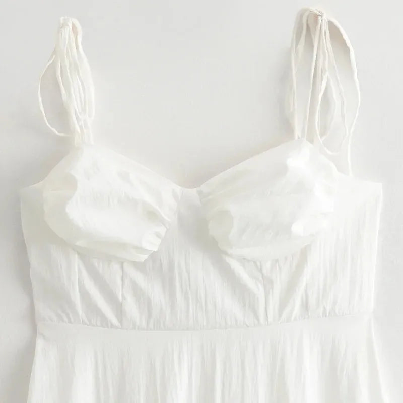 Vestido Midi Branco Sophia