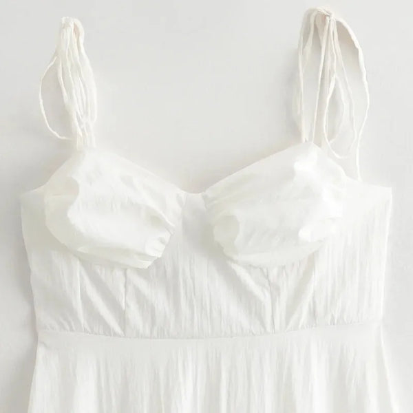 Vestido Midi Branco Sophia