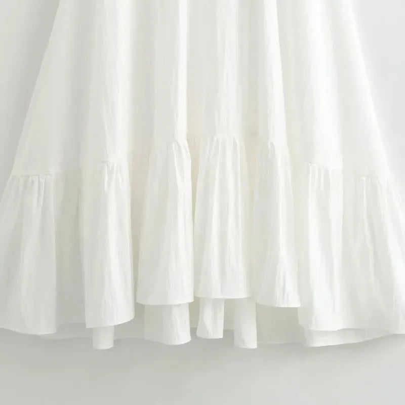 Vestido Midi Branco Sophia