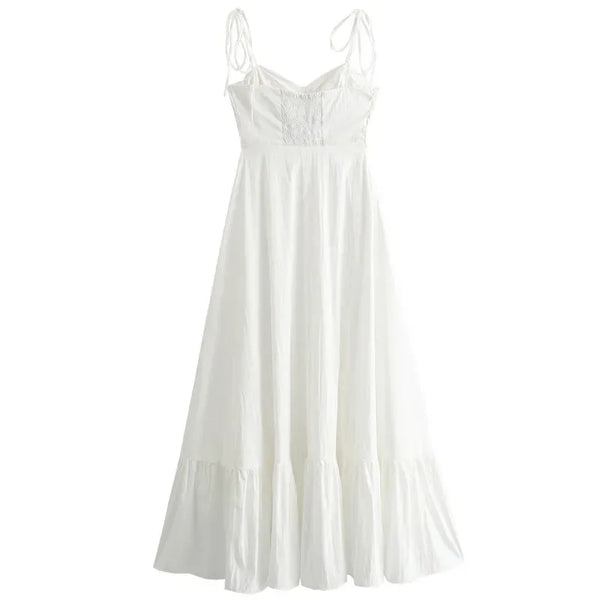 Vestido Midi Branco Sophia