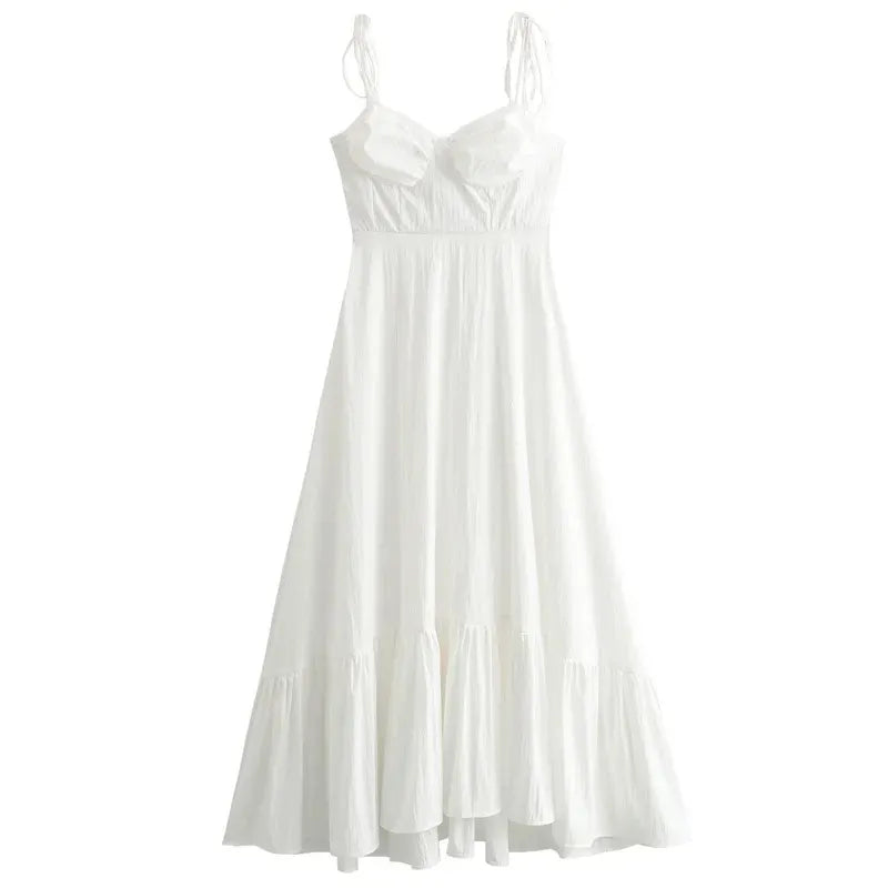 Vestido Midi Branco Sophia
