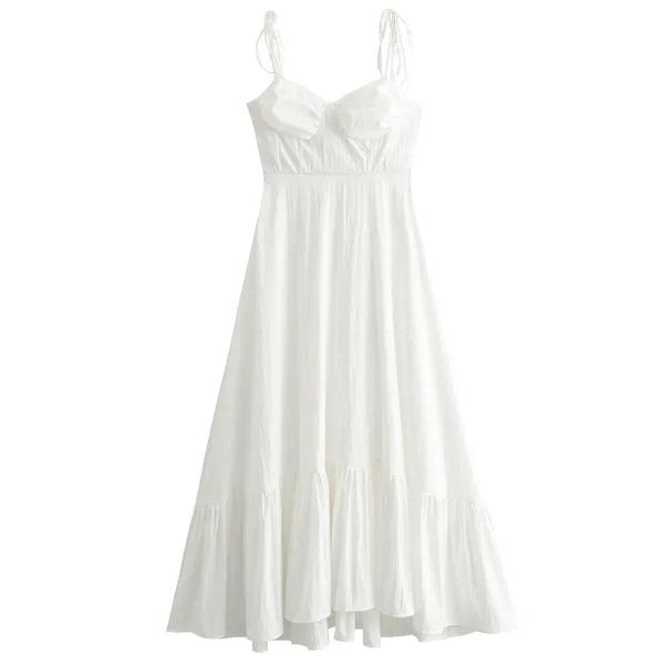 Vestido Midi Branco Sophia