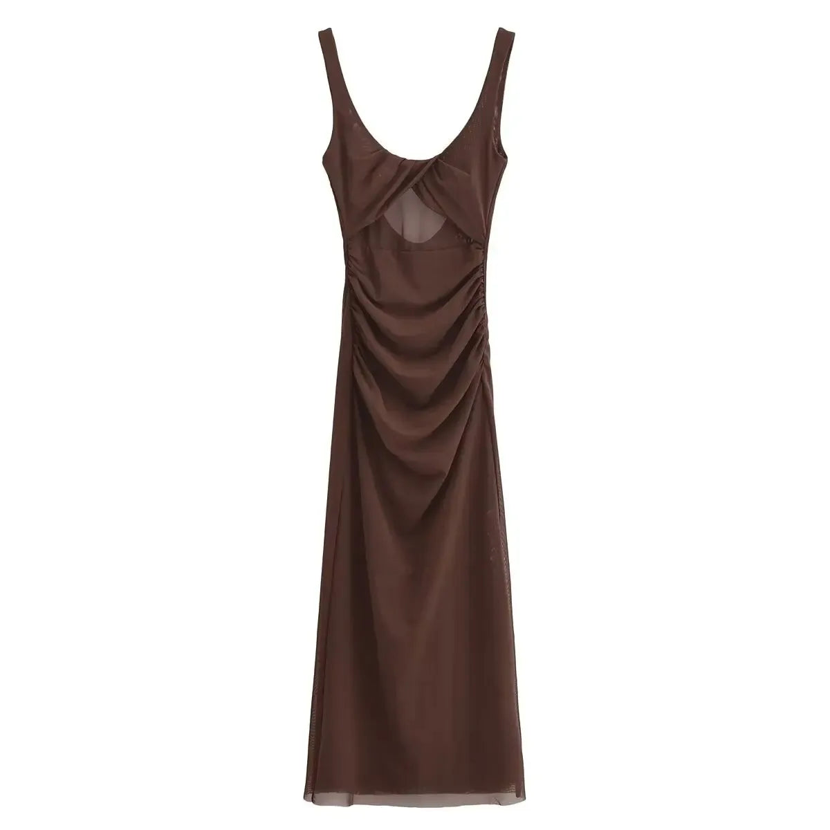 Vestido Longo Eloá com Tule