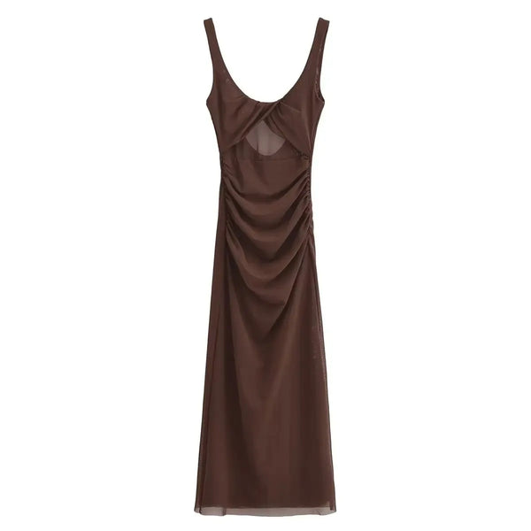 Vestido Longo Eloá com Tule